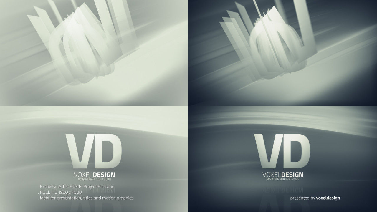 3D动态多层logo展示素材库精选AE模板