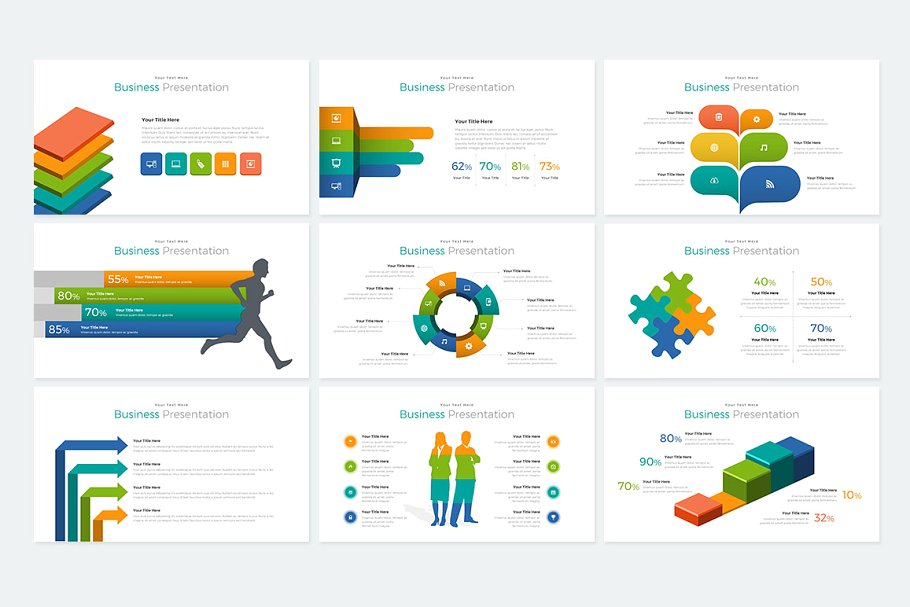 商务风格数据统计分析PPT幻灯片 Yogyakarta Powerpoint插图(16)