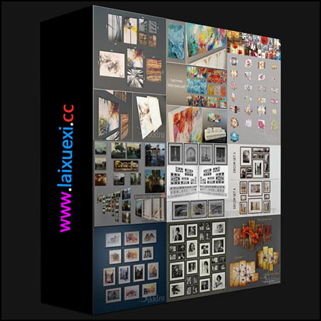 217款壁画墙画挂画装饰品素材之家精选3D模型