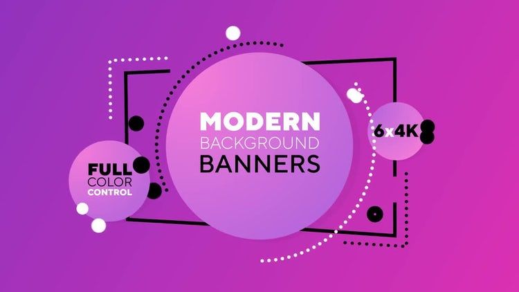 6个多彩酷炫的背景动画素材库精选AE模板