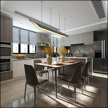 厨房餐厅室内场景素材之家精选3D模型