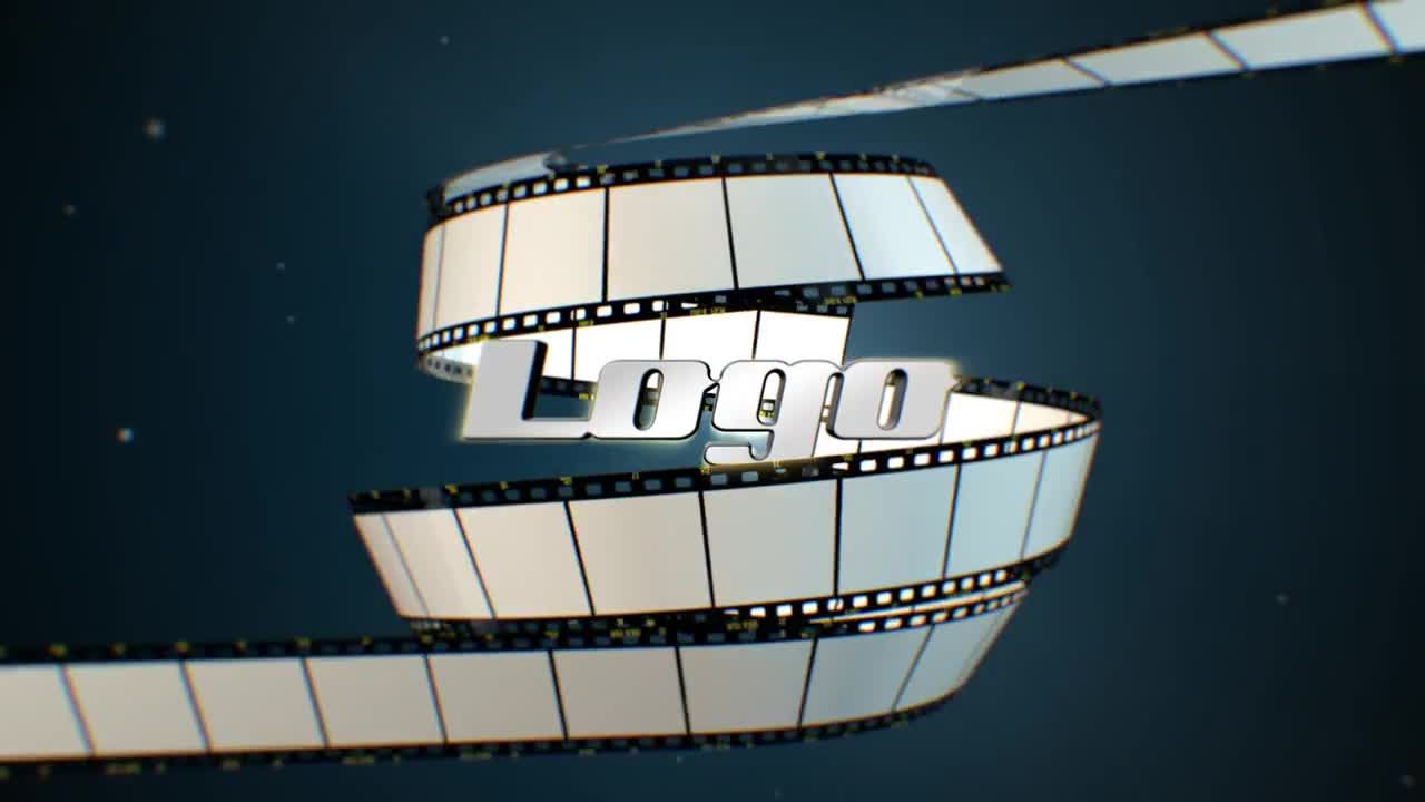 现代3D电影徽标显示素材库精选AE模板