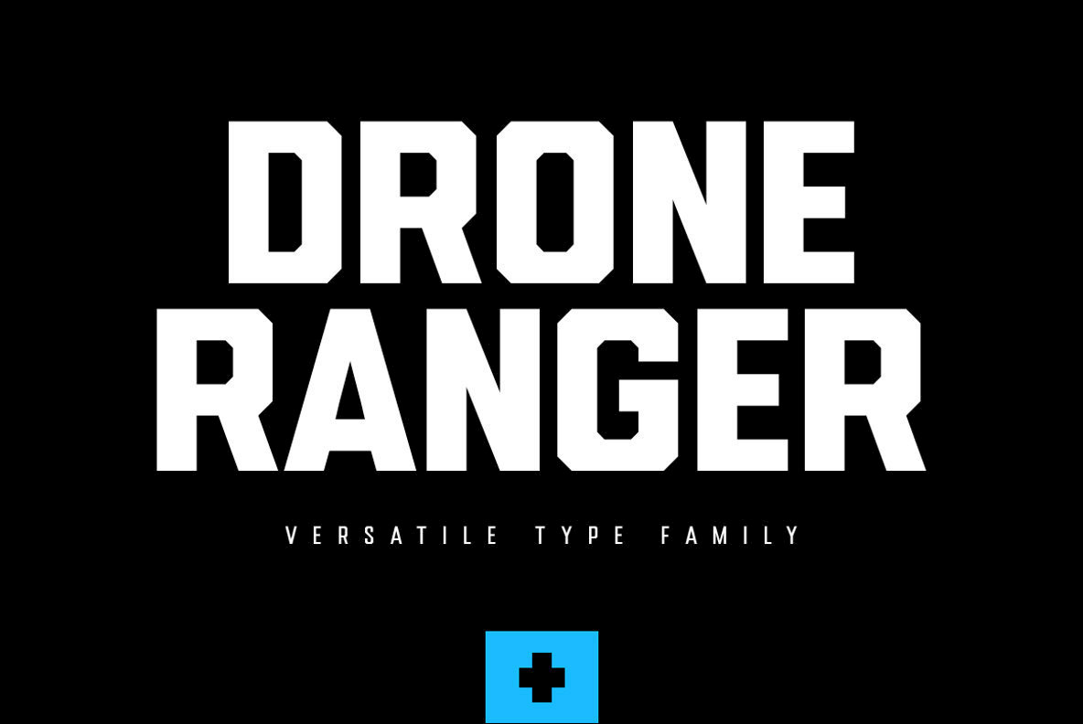 Drone Ranger Pro Font Family素材之家精选英文字体
