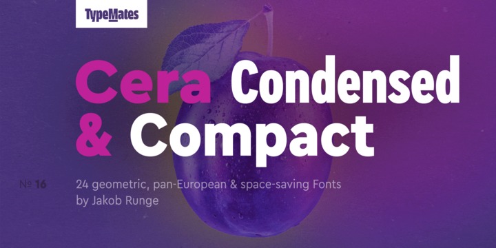 Cera Condensed & Compact Pro Font Family素材之家精选英文字体