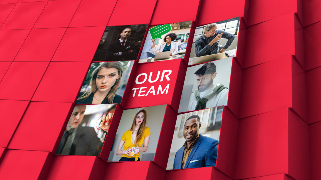 旋转显示媒体的动态动画快速演示素材库精选AE模板