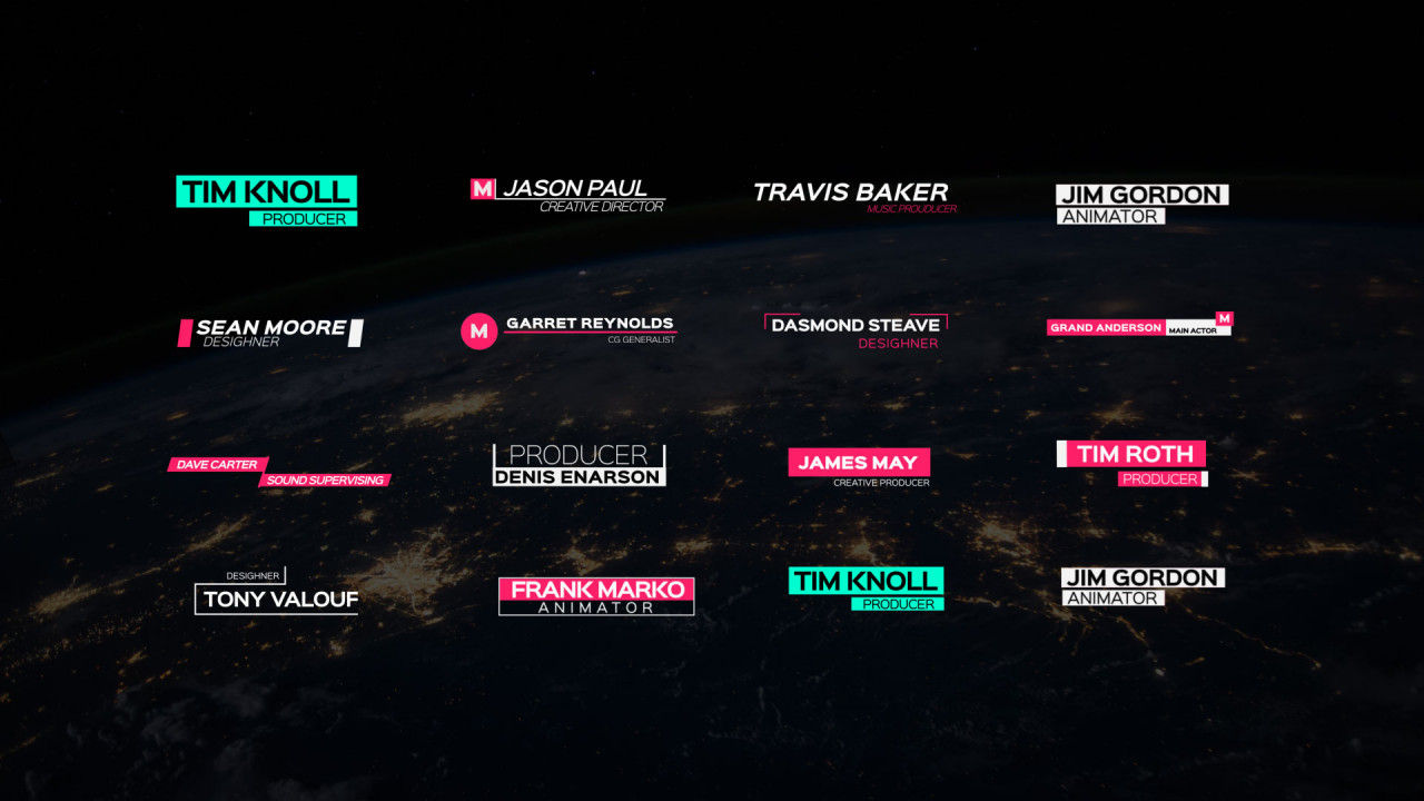 14个简洁动感的字幕条动标题素材库推荐PR模板