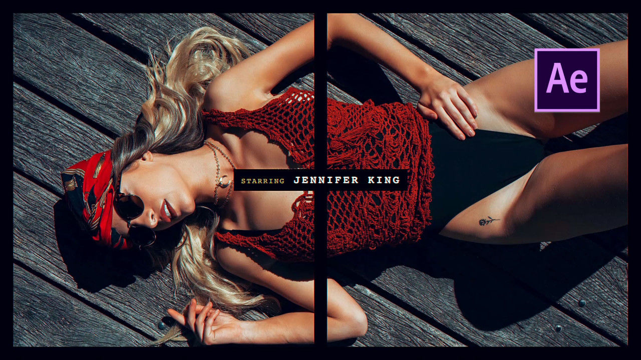 时尚模特杂志图片宣传视频素材库精选AE模板