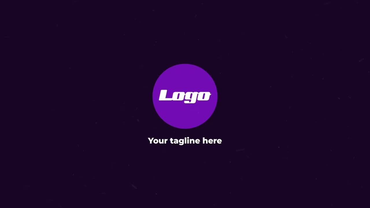 简洁优雅流畅形状图层和粒子展示徽标素材库推荐PR模板