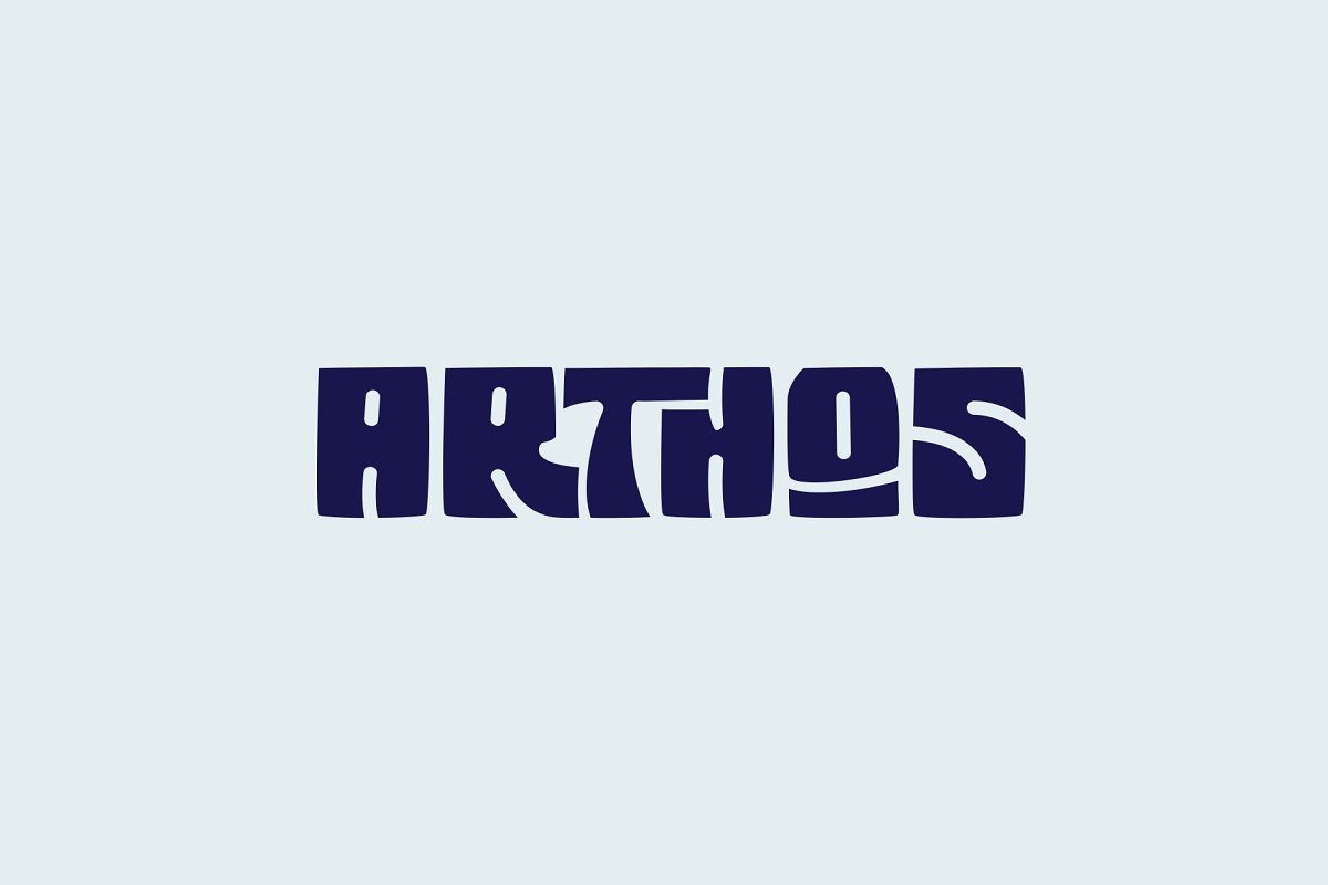 Arthos Font素材之家精选英文字体