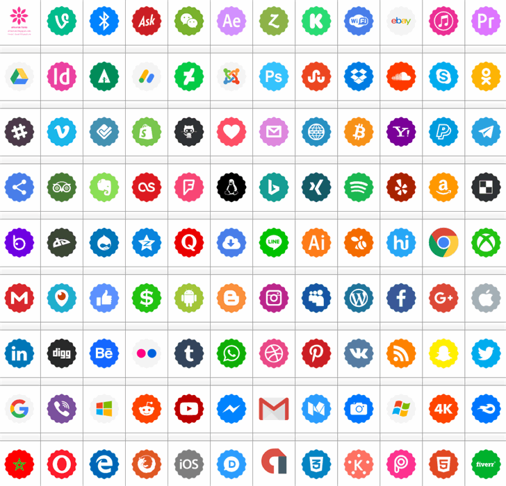 Social Networks Color font插图1 Social Networks Color font插图1