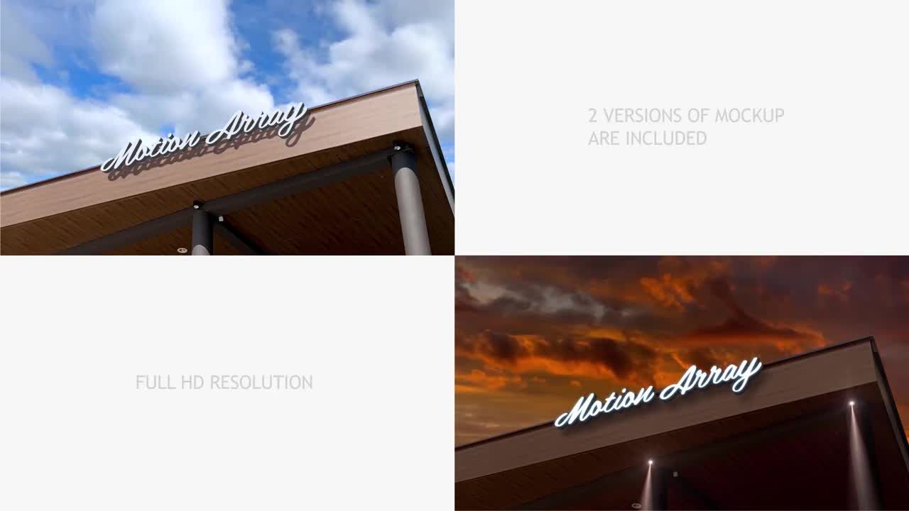 城市广告样板标题素材库精选AE模板