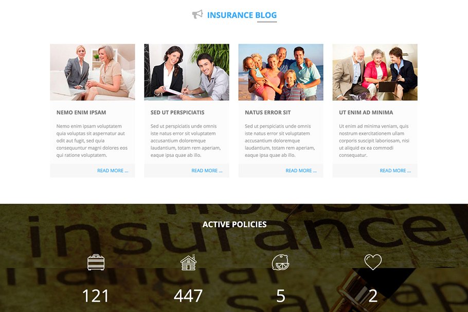 保险销售业务网站Joomla模板素材库精选 Hot Insurance插图(4)