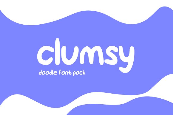 Clumsy Doodle Font Pack素材之家精选英文字体