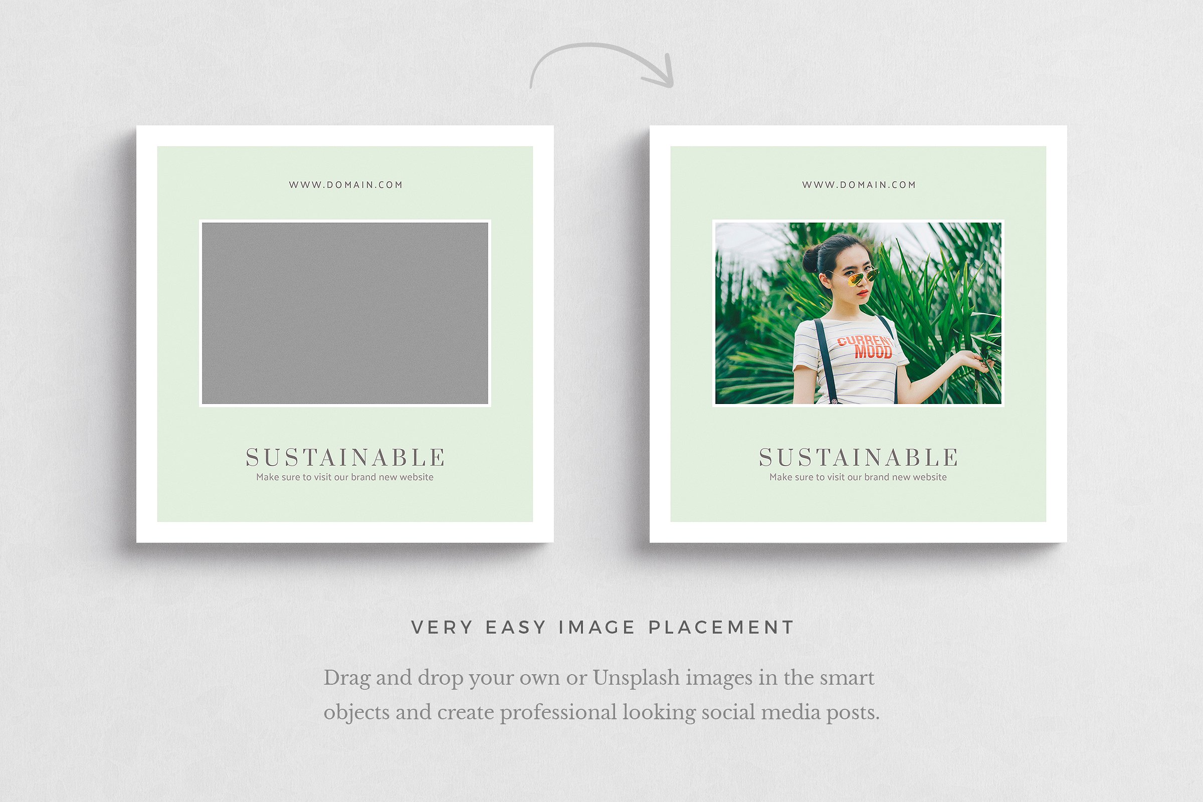 INS风社交媒体文章设计素材包 Stockholm Social Media Pack插图(4)