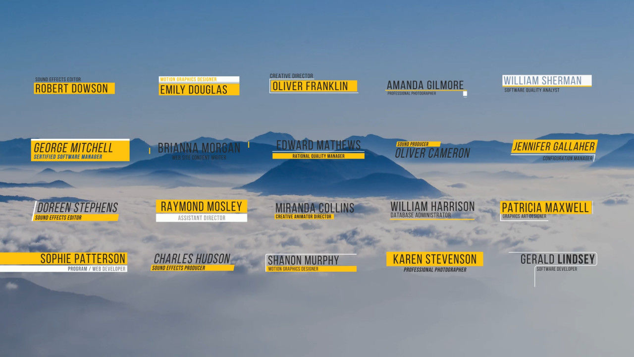 20个现代且优雅的动画下三分之一素材库精选AE模板