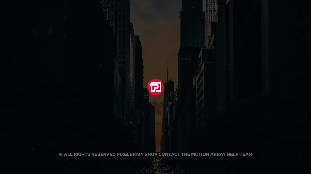 炫酷扭曲效果标题文字素材库精选AE模板