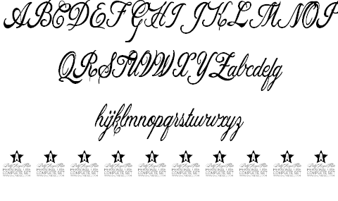 Allicia Personal Use font插图2