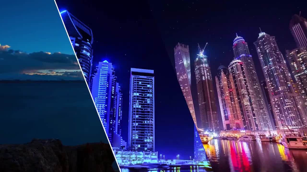 玻璃切割效果动画过渡素材库推荐PR模板