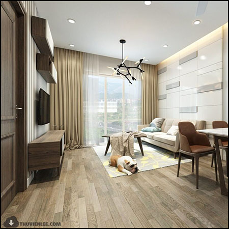 现代卧室厨房和客厅室内场景素材之家精选3D模型