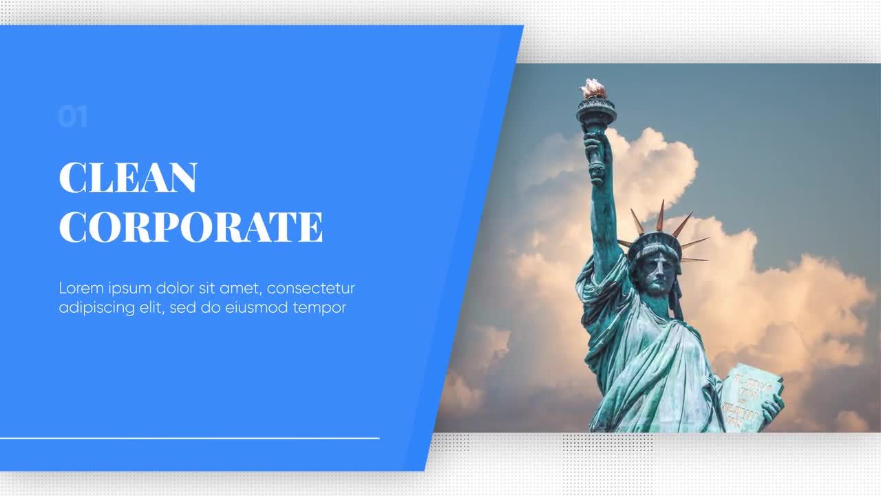 干净精美的企业业务介绍素材库精选AE模板