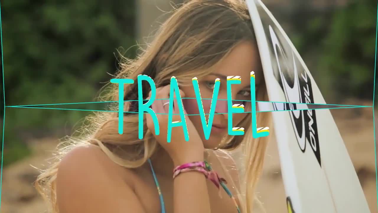 夏季主题开场白动画素材库精选AE模板