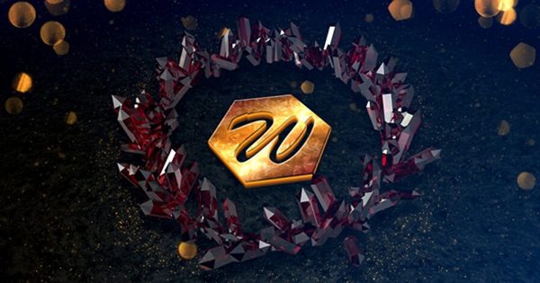 几何玻璃水晶特效logo演示素材库精选AE模板 Crystal Growing Opener