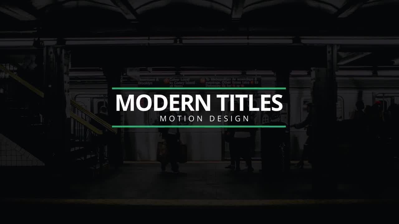 10个清新干净的全屏标题素材库精选pr模板