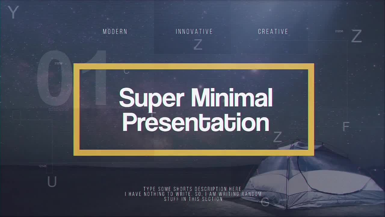 超级简单的AE演示模板