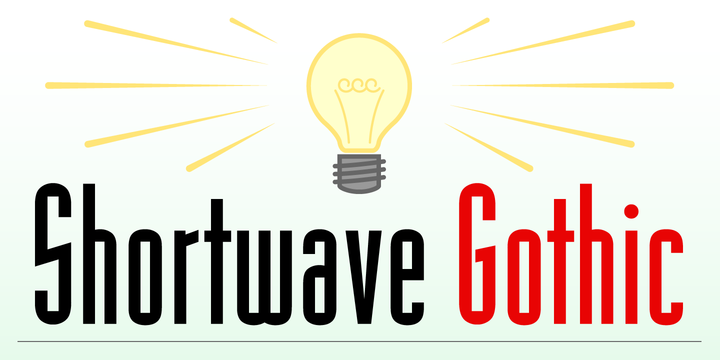 Shortwave Gothic Font Family素材之家精选英文字体