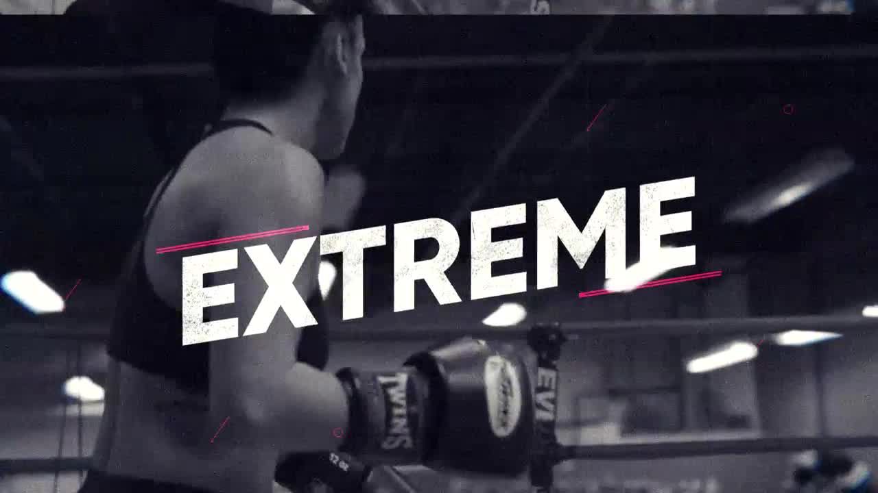 快速动态时尚体育运动过渡效果素材库精选AE模板Sport Opener