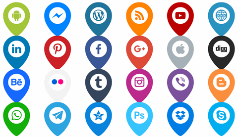 Icons Font Color font素材之家精选英文字体