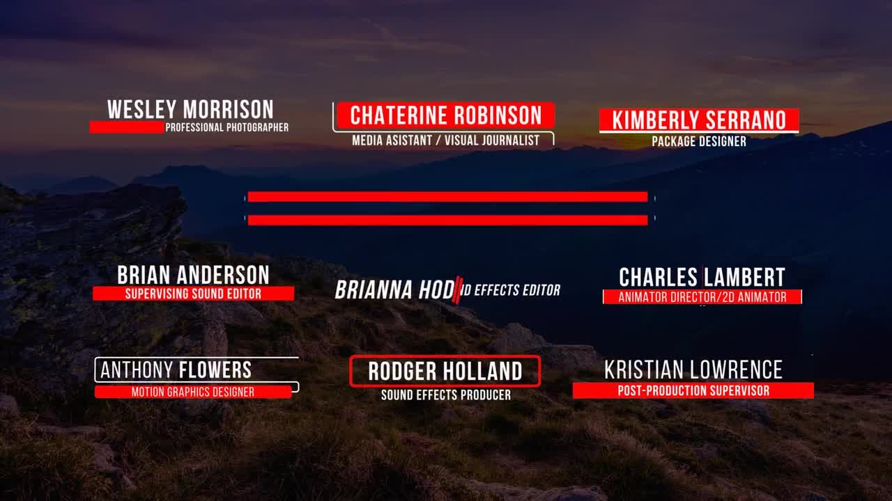 10个优雅的全屏幕动画标题素材库精选AE模板