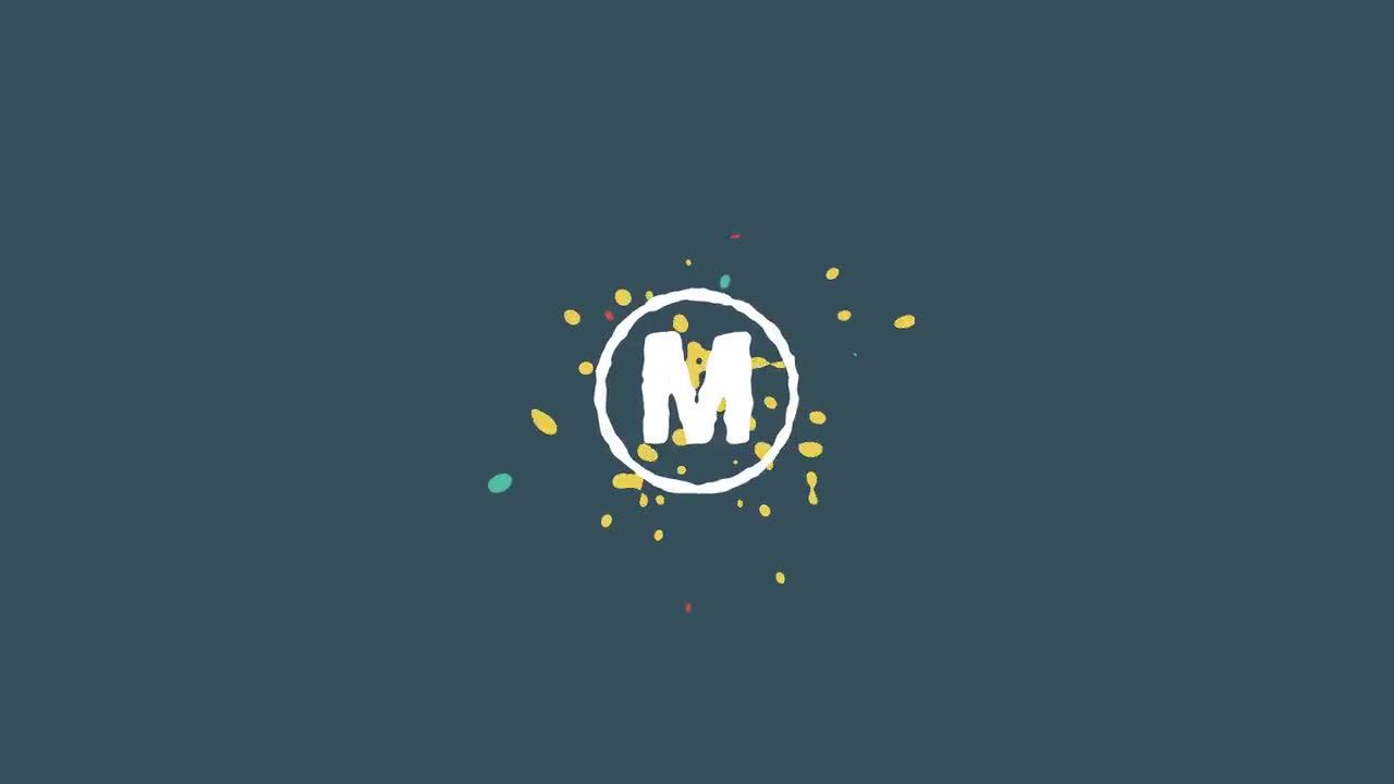 液体流动效果logo展示PR动画模板