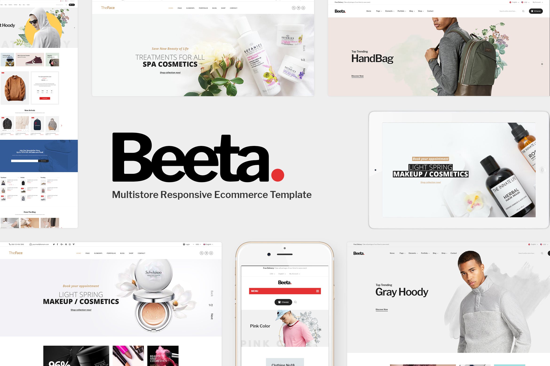 化妆品护肤品品牌电商网站Prestashop主题模板素材库精选 Beeta – Prestashop Theme插图