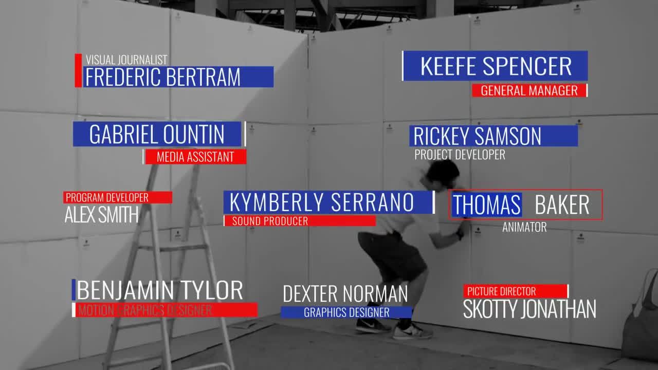 10个数字扭曲故障效果标题动画素材库精选AE模板