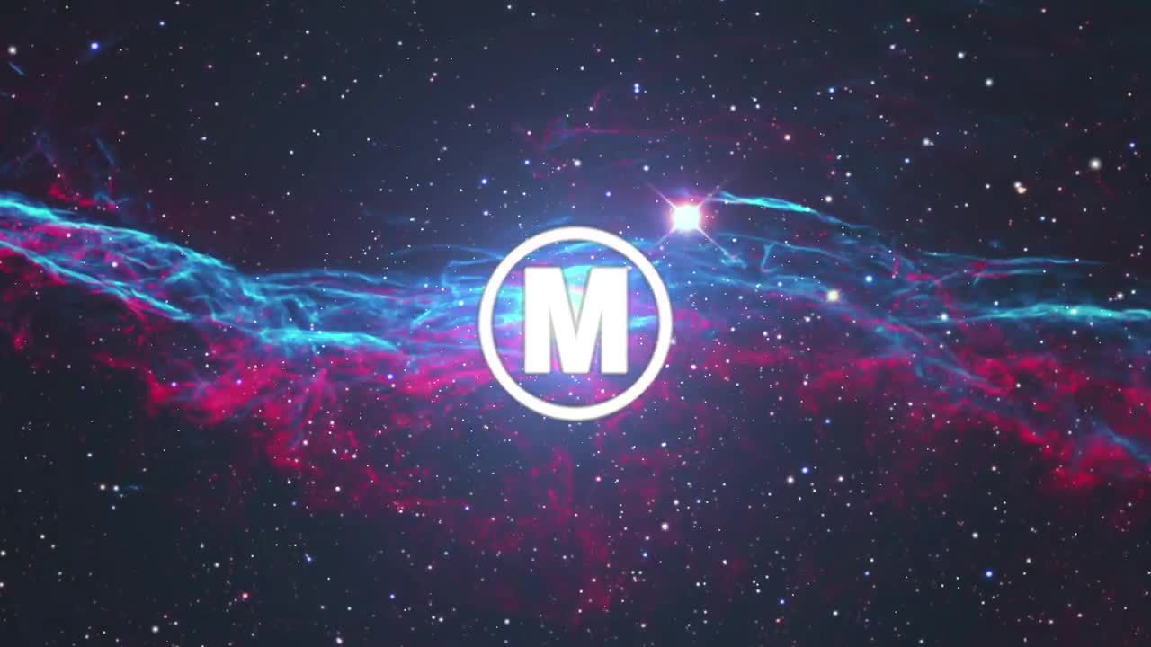 华丽的动画空间场景Logo标志素材库精选pr模板