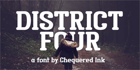 District Four font素材之家精选英文字体