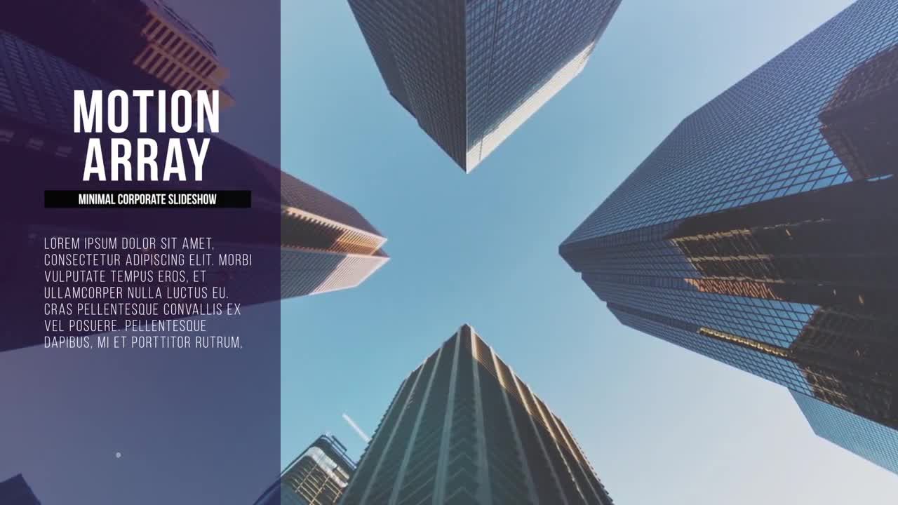 简洁商务公司会议幻灯片素材库精选AE模板