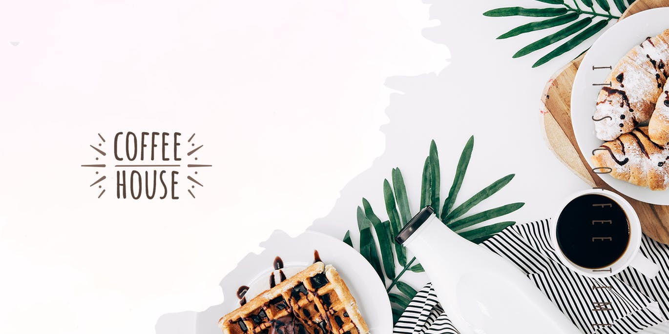 清新简约时尚优雅高端小资情调咖啡banner海报DM宣传单设计模板素材库精选插图(7)