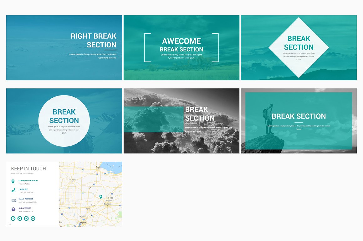 专业创意的科研PowerPoint模板下载插图(19)