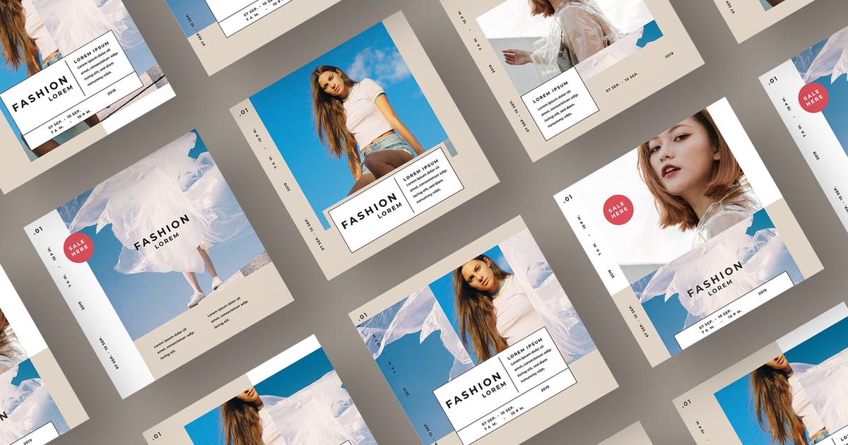 时尚品牌社交媒体自媒体宣传设计素材 AFR Social Media Kit.51插图