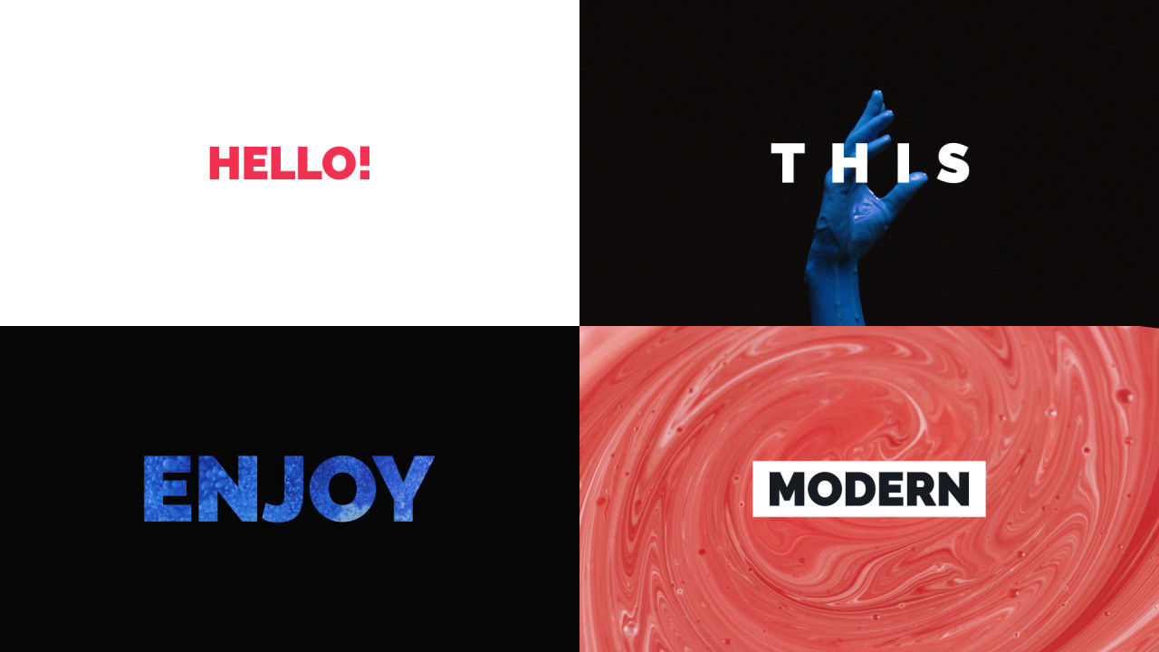 快节奏商业活动切换图文展示片头 素材库精选AE模板