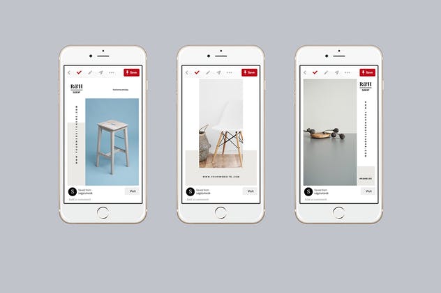 极简主义Pinterest社交网站Banner模板素材库精选Vol.9 Pinterest Templates Vol. 9插图(3)