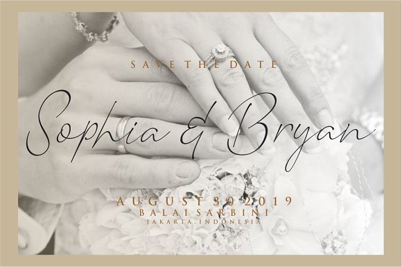 Romantic Couple Font插图3