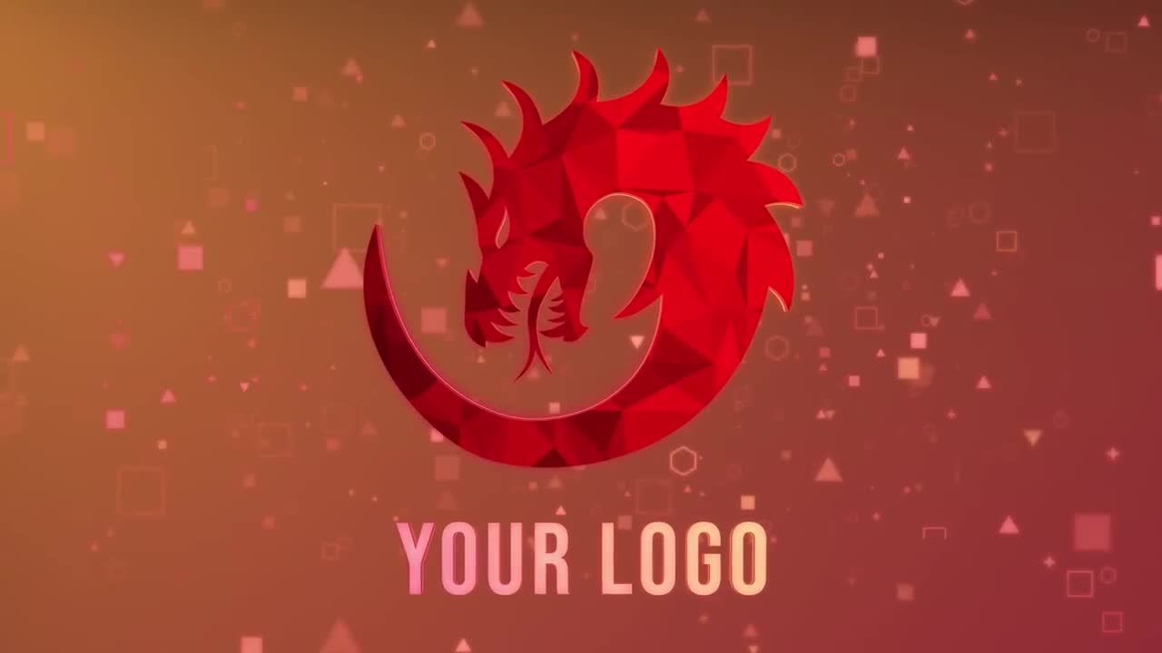 时尚的霓虹灯徽标显示素材库精选AE模板