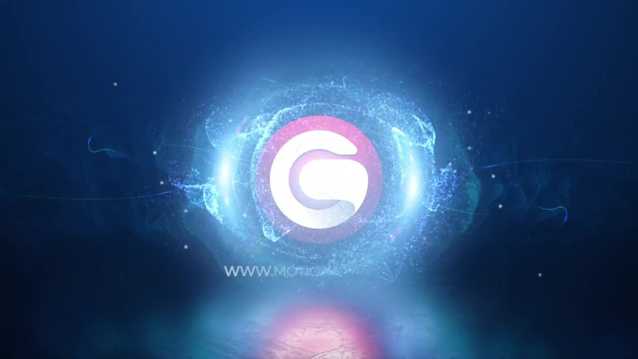 魔法粒子徽标展示素材库精选AE模板