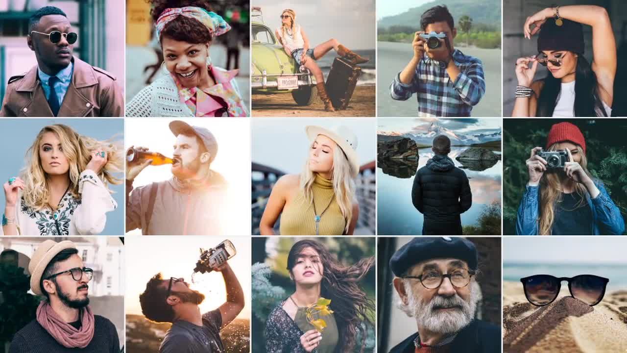 现代整洁优雅的搜索图像开场白素材库精选AE模板