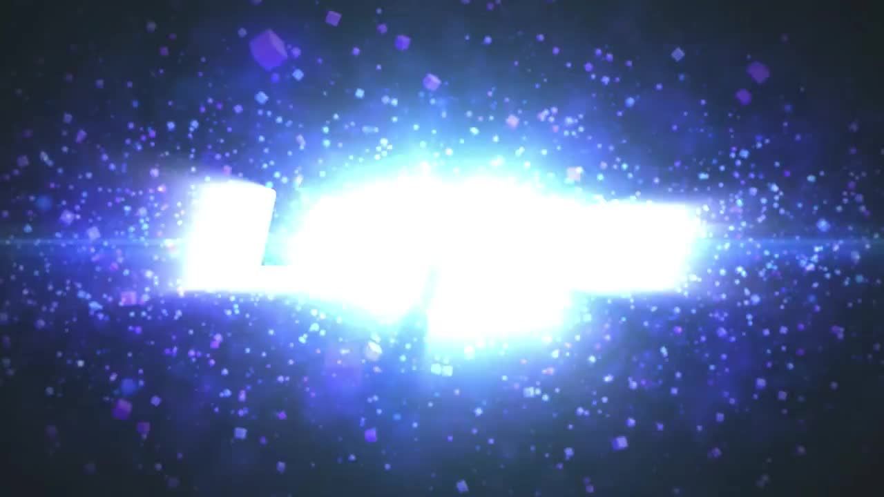 简洁时尚的镜头光晕和粒子效果展示徽标素材库精选AE模板