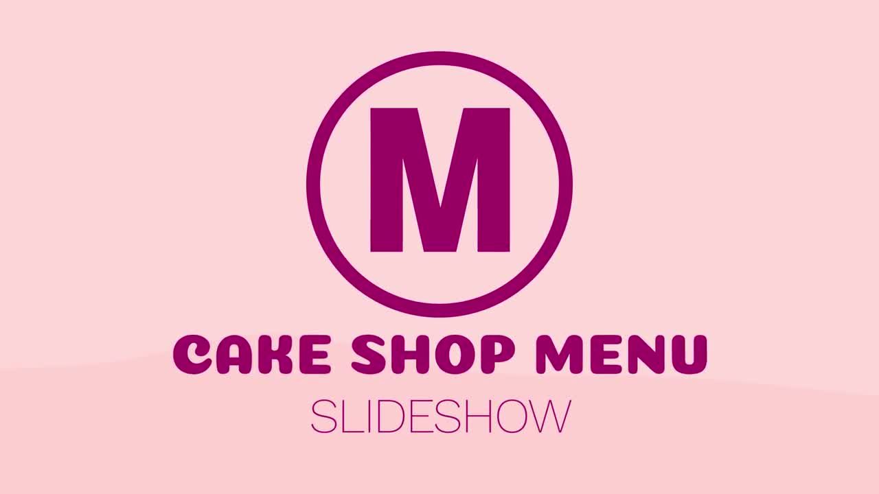 蛋糕店菜单幻灯片素材库精选AE模板