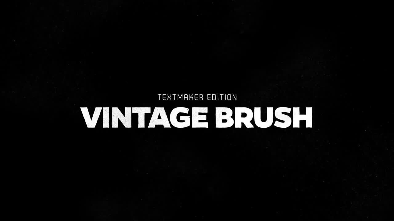 复古画笔标题动画素材库精选AE模板